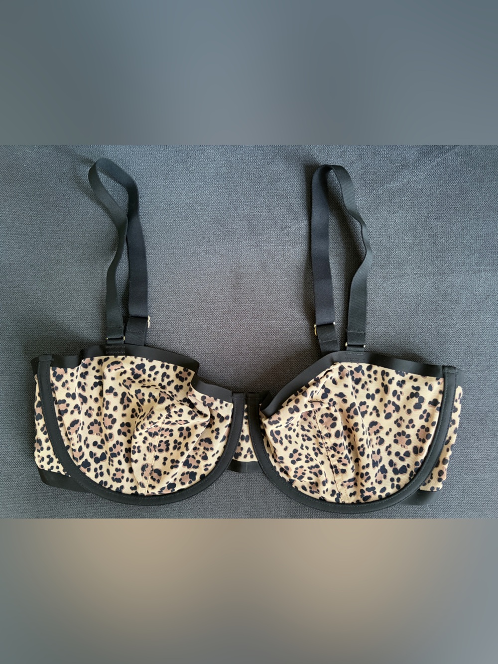 CUUP - THE BALCONETTE MESH BRA - Leopard 36E